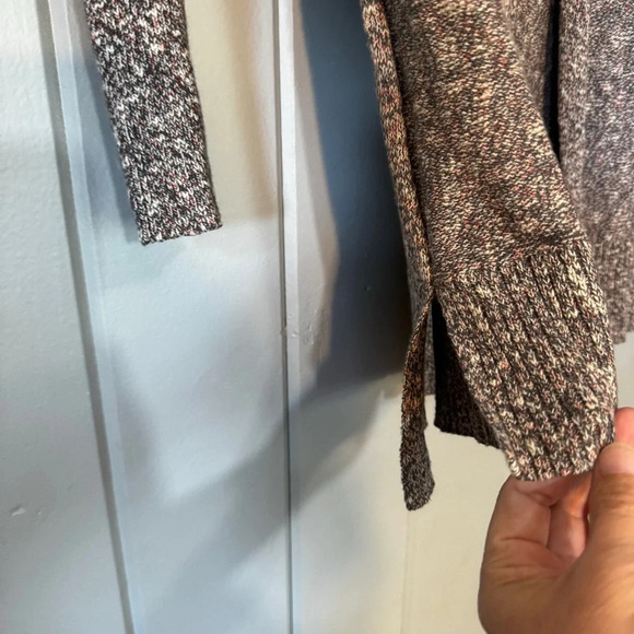 Lilla P Marled Slub Hooded Open Front Cardigan Size XS - Picture 8 of 12